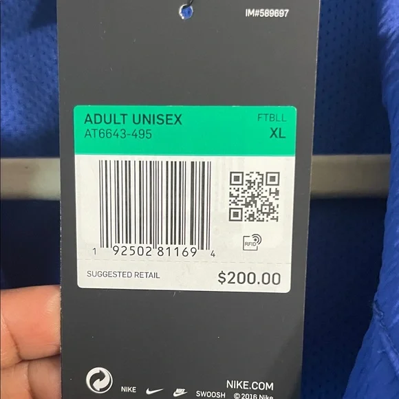 Nike Royal Blue Button-Up Jacket - Picture 4 of 4